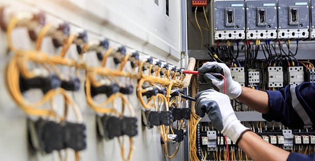 Professional Electrician technician working in Rowlett, TX